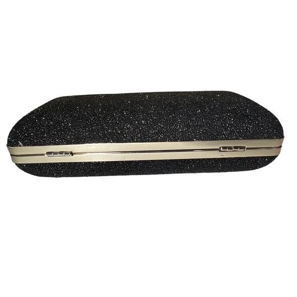 DVF Diane Von Furstenberg black clutch/crossbody sparkling - Picture 10 of 10